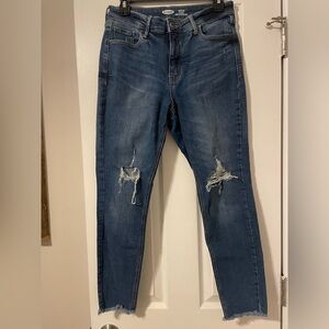 Old Navy High Rise Super Skinny Jeans - Dark Blue